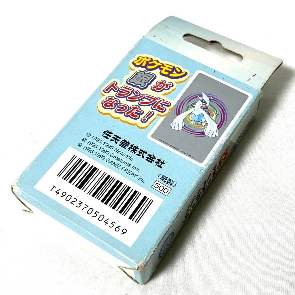 Nintendo Pokemon Playing Cards Poker Lugia Deck Silver Japanese 1999 Rare used - Image 3 of 4