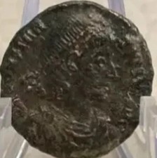 Genuine Ancient Roman Coin 353-354AD Emperor Constantius II Battle Scene