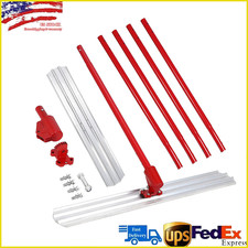 48"x8" Bull Float Aluminum Magnesium Concrete Float Trowel w/ 4 Handle & Bracket