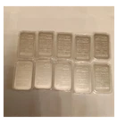 Johnson Matthey 10x 1 oz .999 Fine Silver Bars Sequential Serial Numbers