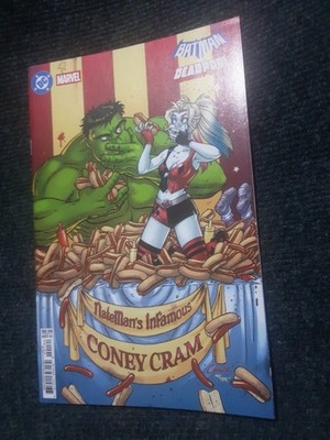 Harley Quinn Hulk parody comic #1 bagged unread hot dog mashup variant