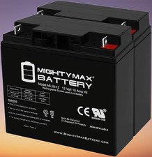 ML18-12 - 12 Volt 18 AH SLA Battery - Pack of 2, Scooter