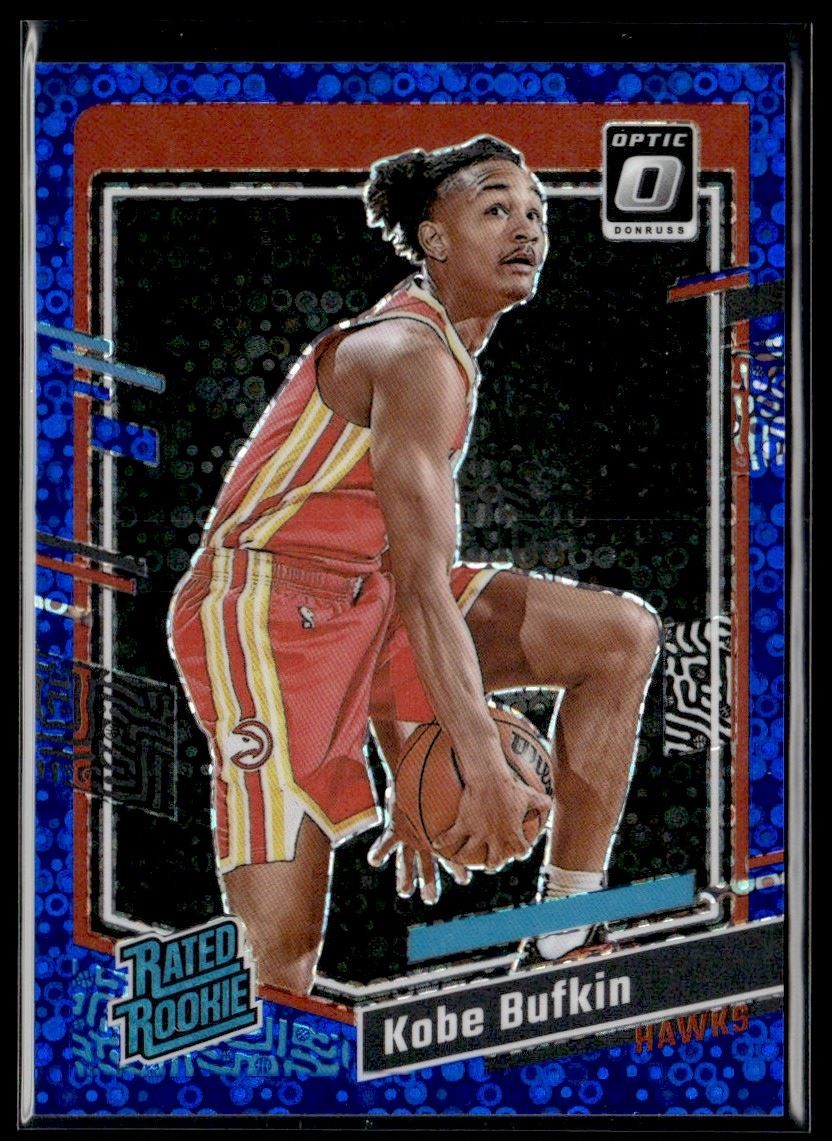 2023-24 Donruss Optic Blue Fast Break Prizm Kobe Bufkin 13/49 Atlanta Hawks #220