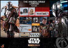 NEW Hot Toys TMS052 The Mandalorian and Grogu Deluxe Star Wars 1 6th Sixth Scale
