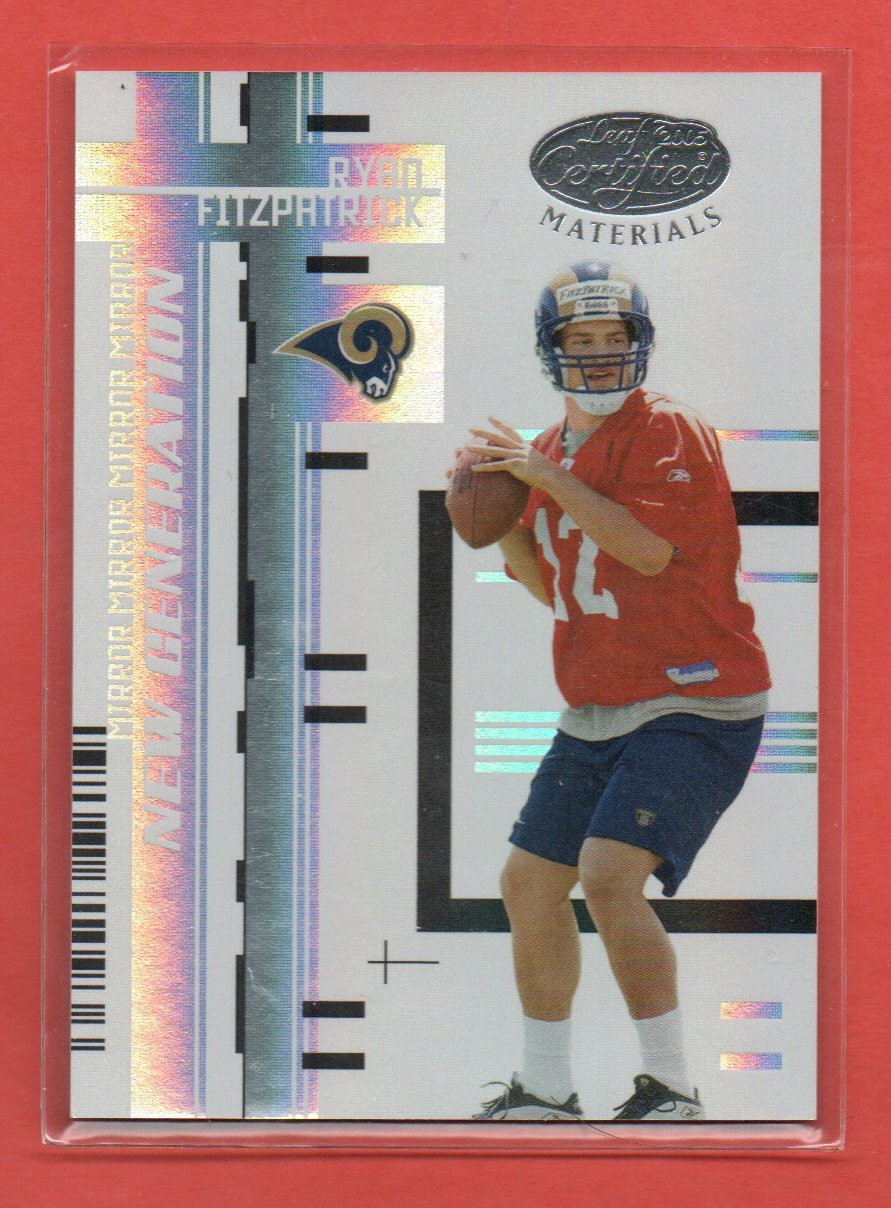 Ryan Fitzpatrick Leaf Certified Materials #195 Mirror White