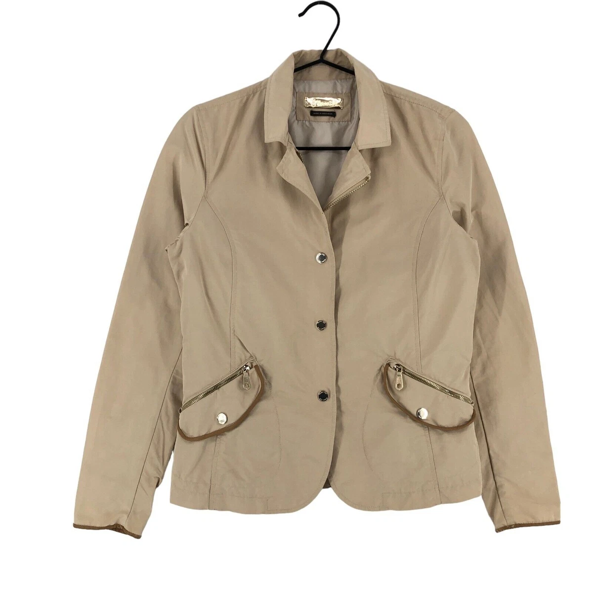 Veste courte en laine Massimo Dutti Écru taille S International en Laine - 54328494