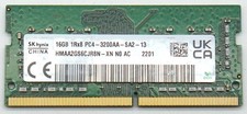 SK hynix 16GB RAM DDR4 3200MHz SO-DIMM 1Rx8 PC4-3200AA-SA2-11 oder -13