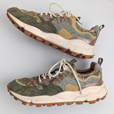 ん Sundance Floral Sneakers Flower Mountain Floral Print Suede
