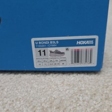 Hoka One One Bondi B3LS Cosmic Grey White Mes...