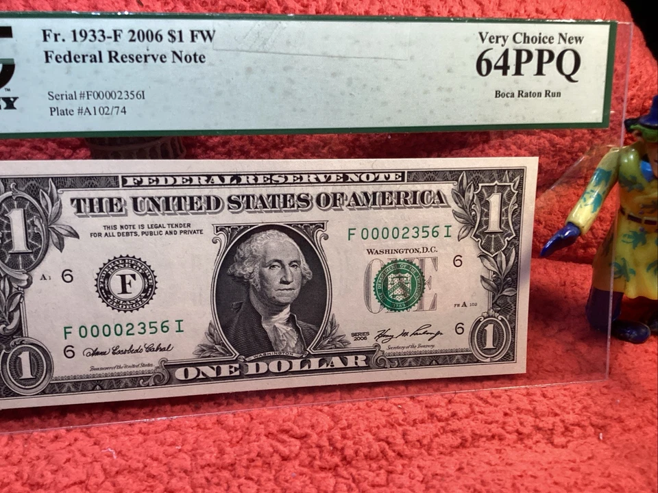 2006 $1 Dollar FRN Atlanta Bank New 64 PPQ PCGS Boca Raton Run FREE SHIPPING - Image 3 of 4