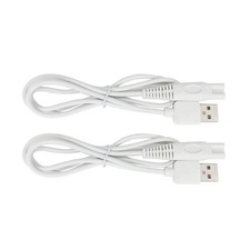 Charger Cord Replacement for Finishing Flawless Leg Cable 2pcs, White