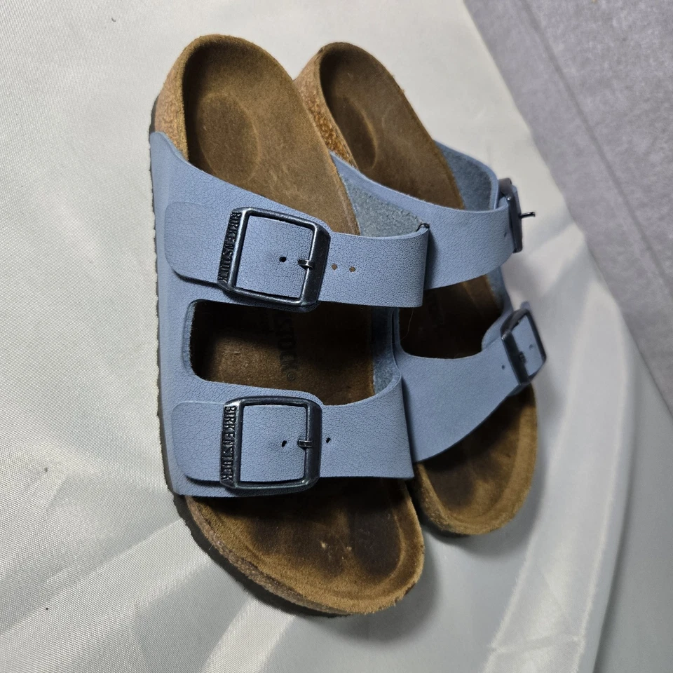 Sandalias Birkenstock Talla Juvenil Azul Talla 32/1-1.5 Birko Hebilla Gamuza/Cuero Foto 2 de 4