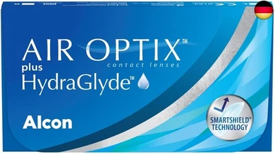 BESUCHE DEN AIR OPTIXSTORE Air Optix plus HydraGlyde Monatslinsen weich | 6 Stück | BC 8.6 mm | DIA 14.2