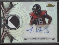 2015 Justin Hardy Topps Finest Patch Refractor  Auto  RC #RRAP-JHA (21C2061)