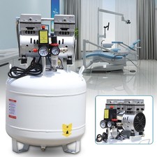 40L Portable  Dental Air Compressor Oil Free Silent Air Pump 110V