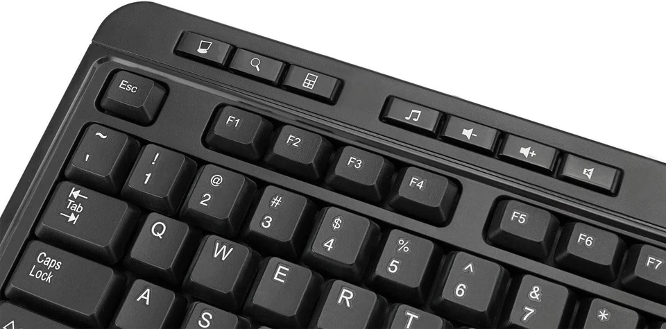 Adesso WKB-1320CB-UK Antimicrobial Wireless Desktop Keyboard and Mouse Combo for - Image 3 of 4