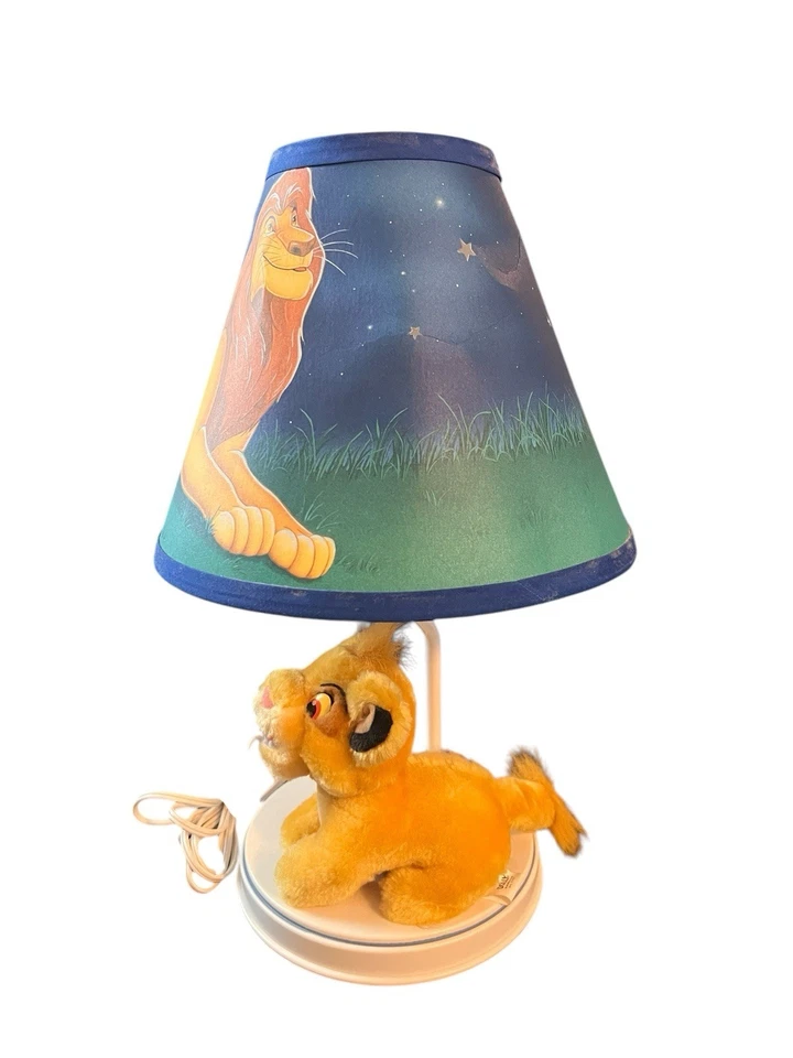 Lámpara portátil Dolly vintage Rey León Simba Mufasa años 90 funcionando Foto 3 de 4