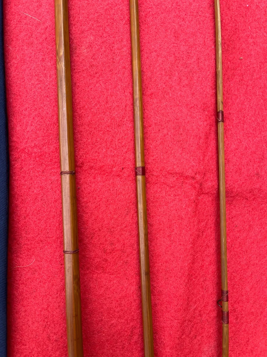 ANTIGUA CAÑA DE BAMBÚ CORTADA + FUNDA / REPARACIÓN