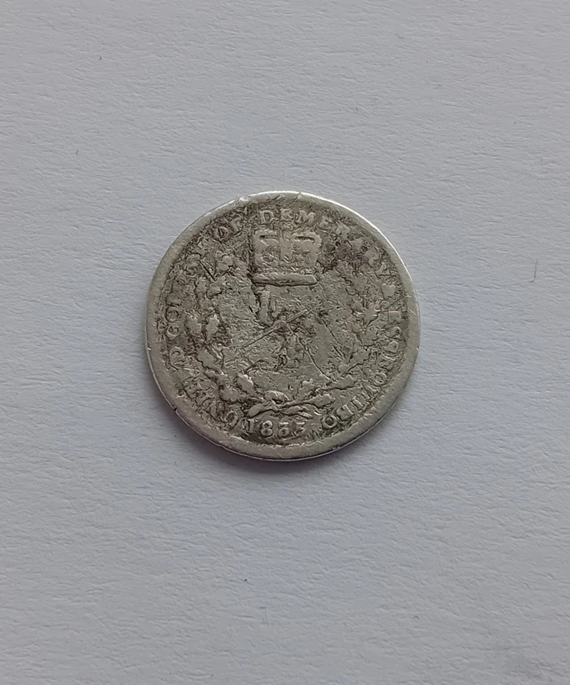 1835 Demerara and Essequibo 1/4 Guilder William IV Scarce Silver Coin - Image 1 of 2