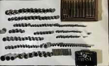 Lot Of 225+ Vintage Craftsman Sockets & Wrenches SAE & Metric - V/VV/Inverted G2
