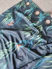 2 pairs of Dunelm Kingfisher Curtains 168CM Wide x 182CM Drop