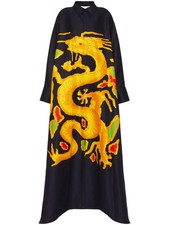 Valentino Garavani Graphic-Print Faille Shirtdress