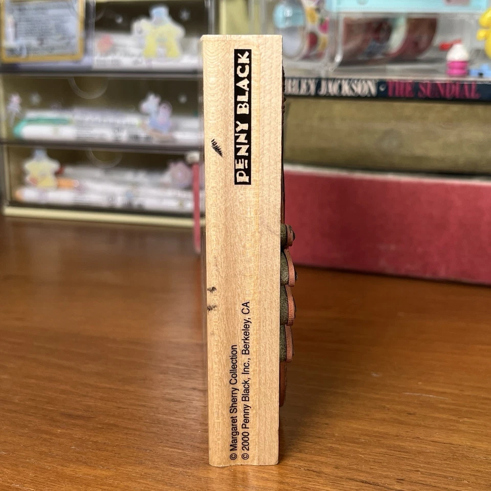 Penny Negro Navidad Gato Sello de Goma Margaret Sherry Alegre Navidad Gatito Santa Foto 2 de 4