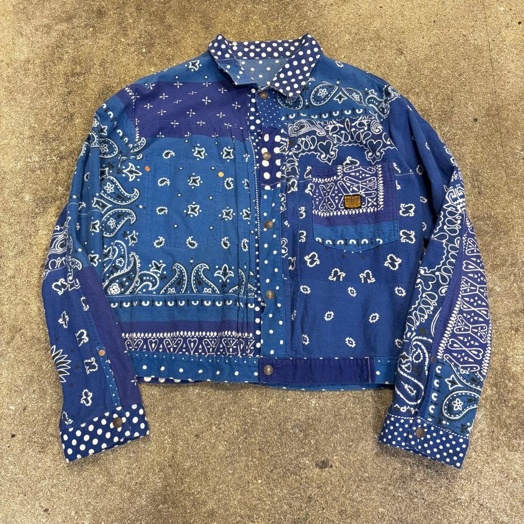 USED KAPITAL REVERSIBLE PATCHWORK JACKET GOOD - image 1