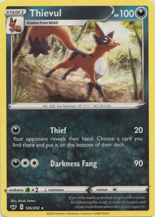 Thievul - 126/202 - Rare - Lightly Played