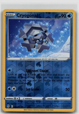 Cryogonal 043/203 SWSH07: Evolving Skies Reverse Holo - NM