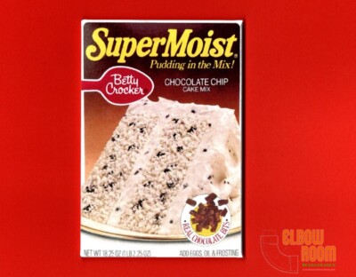 Betty Crocker Chocolate Chip cake mix vintage box art 2x3'' fridge/locker magnet