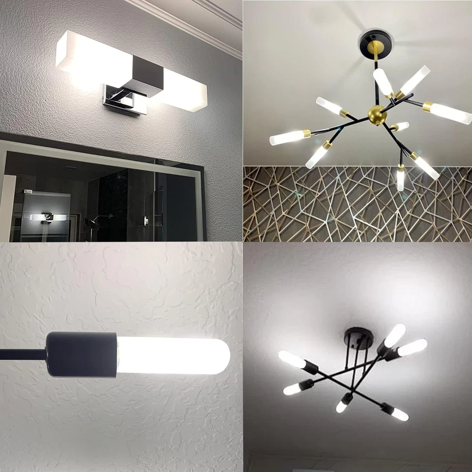 T10 Led Bulb, Dimmable T10 Frosted Led Light Bulbs,8W Led Tube Bulbs, 60-75 Watt - Image 3 of 4