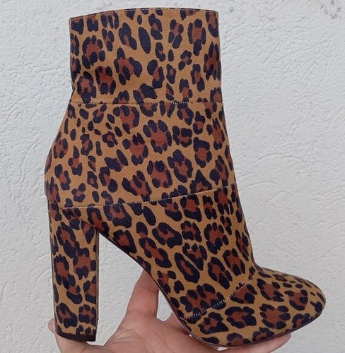 BCBGeneration Coral Leopard Bootie Sz 8.5 W/TAGS Wore 15 Min SEE PHOTOS - Picture 2 of 10
