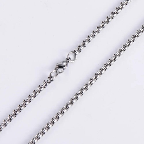 Kette Silber Edelstahl Venezianerkette 750 Weißgold vergoldet Unisex K5615DL - Picture 3 of 9