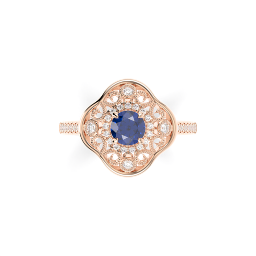 Anillo hecho a mano de plata de ley 925 con piedras preciosas de tanzanita de corte redondo envío gratuito - Imagen 32 de 36