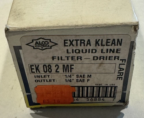 ALCO Controls Extra Klean Liquid Line Filter Drier EK-08-2-MF (EK082MF) NOS