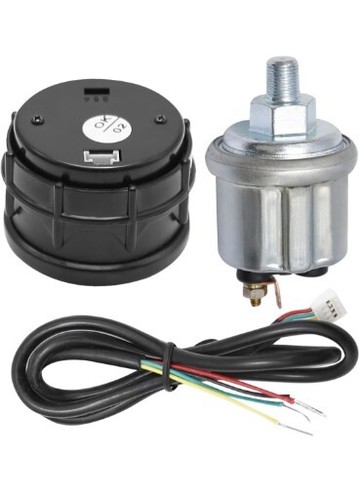 7 Color Gauge Kit - Electronic Sensor Digital LED Display 150 PSI Oil...