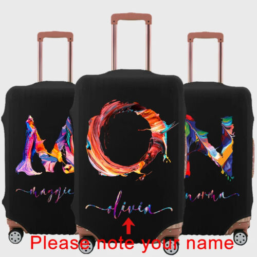 Personalized Luggage Case Suitcase Travel Luggage Cover for 18 - 32 Baggage - Foto 1 di 32