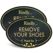 Kindly Remove Your Shoes - Please Take Your Shoes Off No Shoes Sign Wall Door