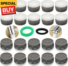 Faucet Aerator, 1.5 GPM Restrictor Plug-in Faucet Aerator Bathroom or Kitchen Re