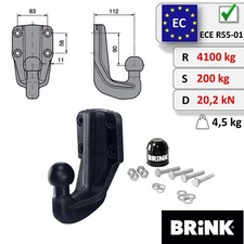Kugelkopf 4-Loch AHK-Bock 83x56mm Flanschkugelkopf abgeseknt für VW Amarok 2010-
