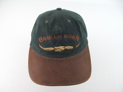 Broken Horn Saddlery Hat Cap Western American Made 100% Kuston Kreations Green