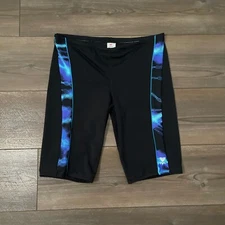 TYR Men’s Jammer Mens size 36 Black Blue