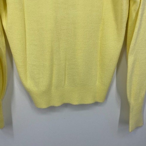 Oregon Ducks Sweater Adult Size S Yellow NCAA USA Acrylic Vtg 80s Antigua - Picture 10 of 11