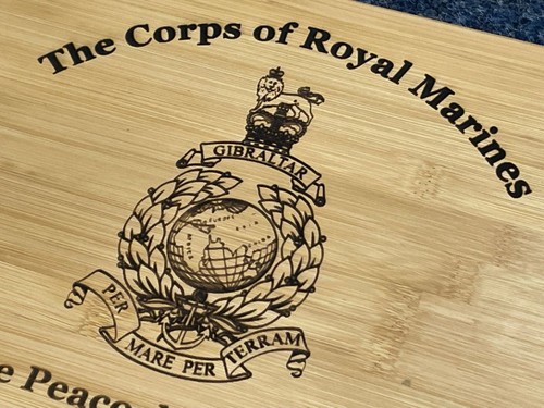 British Armed Forces Engraved Wooden Parade/Memorabilia Box, Army, Navy & RAF - Picture 77 of 83