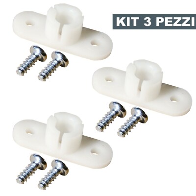 Staffa Di Fissaggio Per Plafoniere E Luci Da Soffitto - Kit Completo Con Viti E Dadi In Ferro Cromato - 2