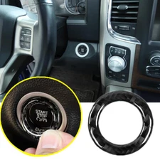 Fit For 2013-2022 Dodge RAM 3500 Carbon Fiber One-Button Start Switch Cover Trim
