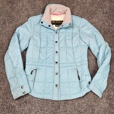 KLIM Waverly Jacket Womens XS Blue Snap Up Puffer Coat Parka Winter Riding