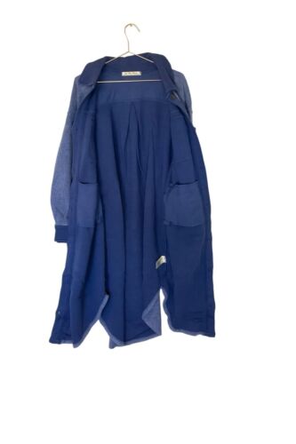 Free People Long Ruby Jacket Shacket Large in Blue - Picture 5 of 15