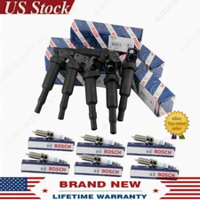 6 OEM For BOSCH Ignition Coils 0221504470 +6 Spark Plugs kit 12122158253 For BMW